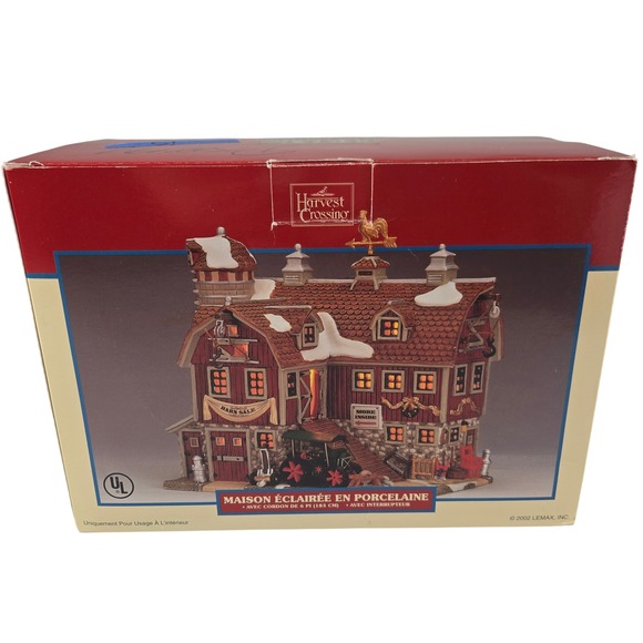 Lemax Other - Lemax Harvest Crossing Barn Sale #25641A 2002 Christmas Village House